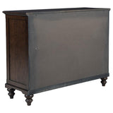 Devon Wine Red and Dark Oak 5-piece Queen Bedroom Set by Coaster at Eve Furniture
