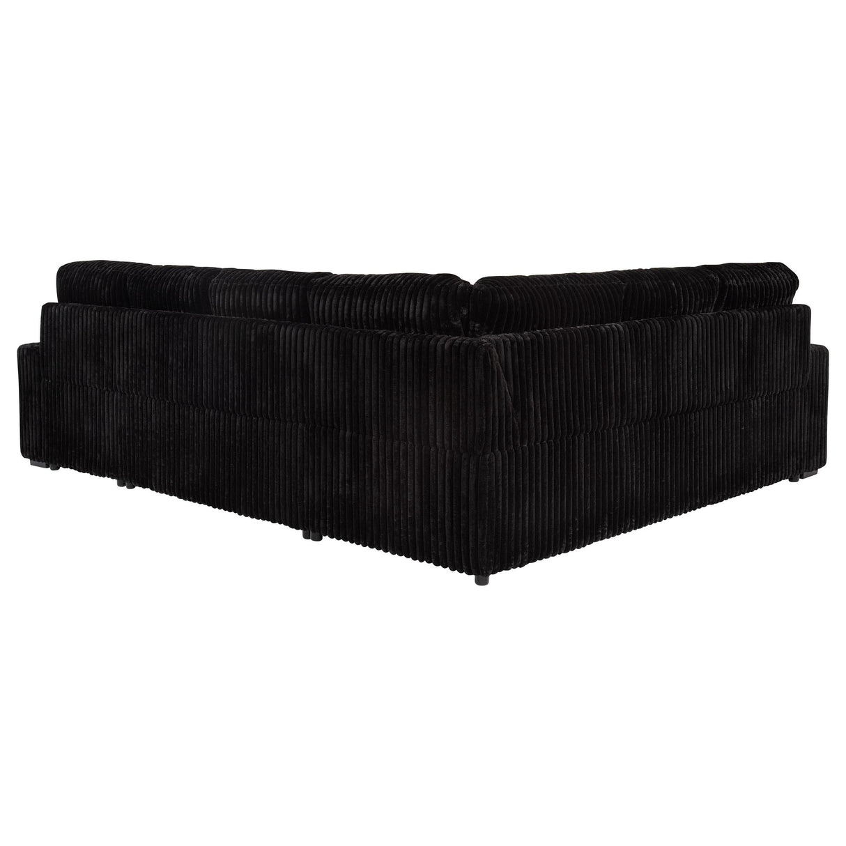 Devonshire Black Sleeper Sectional Sofa Storage Chaise by Coaster at Eve Furniture
