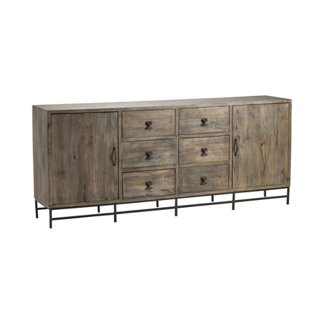 Devonshire Brown/Black Sideboard by Crestview at Eve Furniture