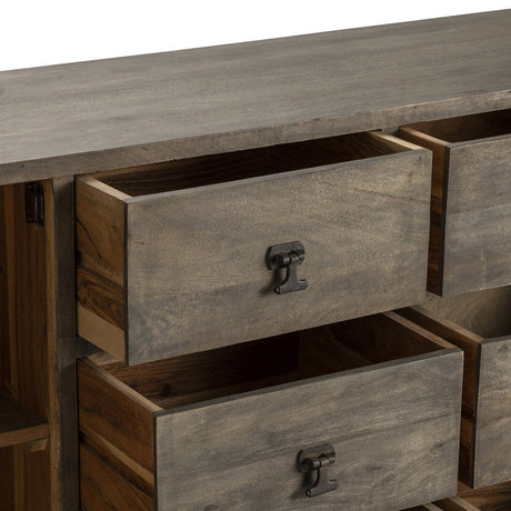 Devonshire Brown/Black Sideboard by Crestview at Eve Furniture
