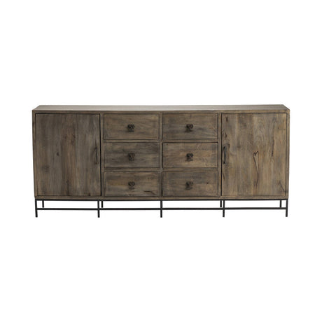 Devonshire Brown/Black Sideboard by Crestview at Eve Furniture