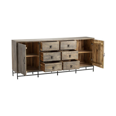 Devonshire Brown/Black Sideboard by Crestview at Eve Furniture