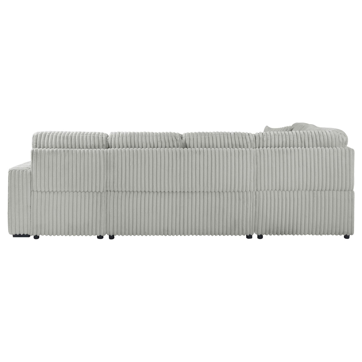 Devonshire Gray Sleeper Sectional Sofa Storage Chaise by Coaster at Eve Furniture