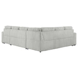 Devonshire Gray Sleeper Sectional Sofa Storage Chaise by Coaster at Eve Furniture