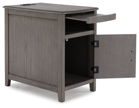 Devonsted Gray Chairside End Table