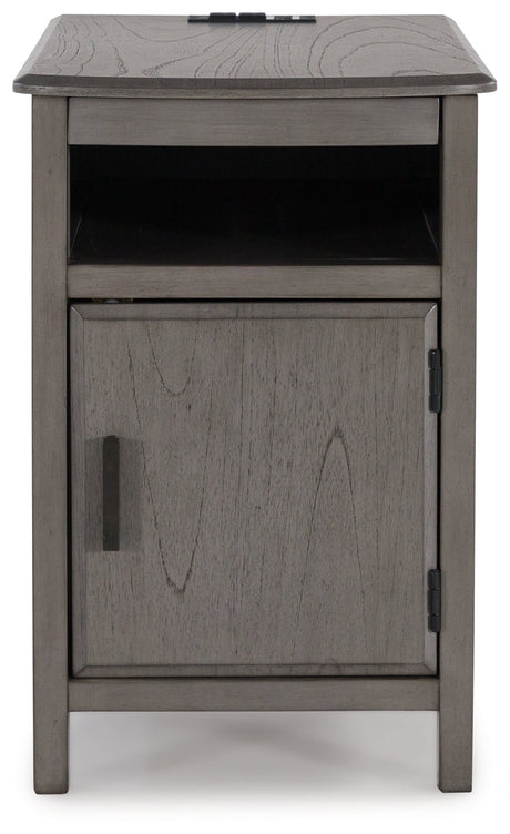 Devonsted Gray Chairside End Table