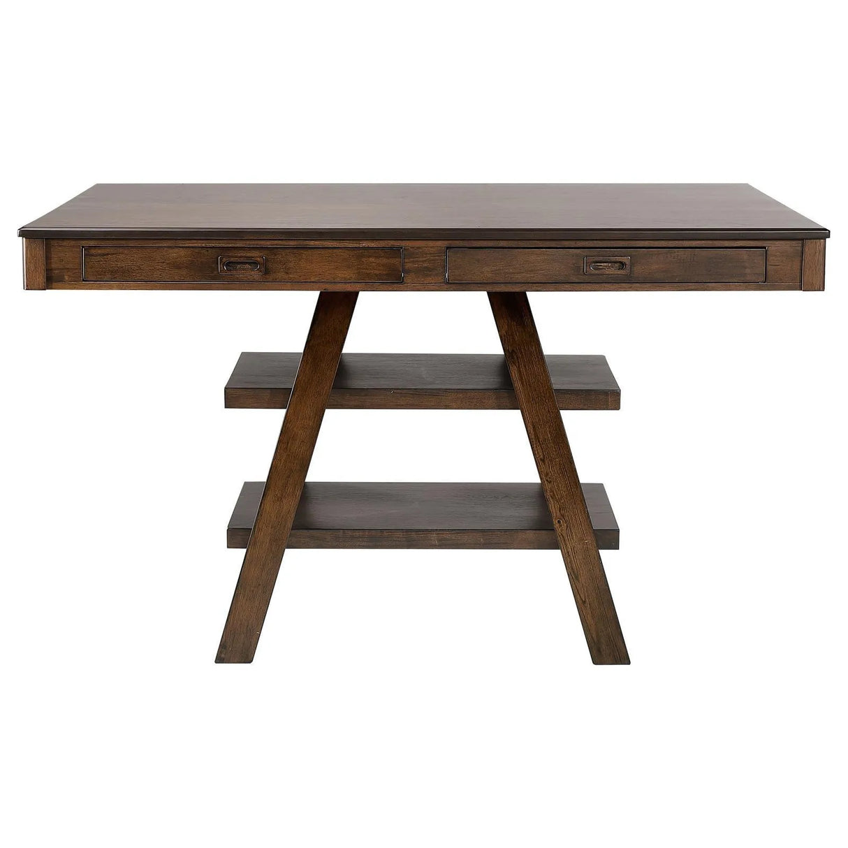 Dewey Brown/Walnut 5-Piece Rectangular Dining Set by Coaster at Eve Furniture