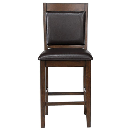 Dewey Brown/Walnut 5-Piece Rectangular Dining Set by Coaster at Eve Furniture