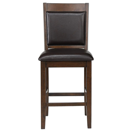 Dewey Brown/Walnut 5-Piece Rectangular Dining Set by Coaster at Eve Furniture