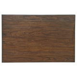Dewey Walnut 2-Drawer Counter Height Table with Open Shelves by Coaster at Eve Furniture