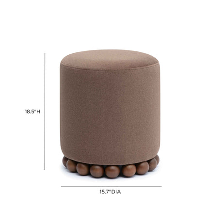 Dex Performance Vegan Mohair Ottoman by TOV Furniture at Eve Furniture