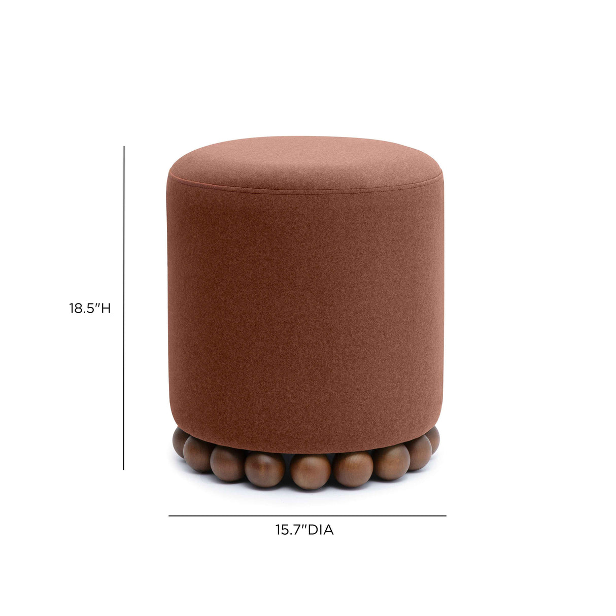 Dex Performance Vegan Mohair Ottoman by TOV Furniture at Eve Furniture