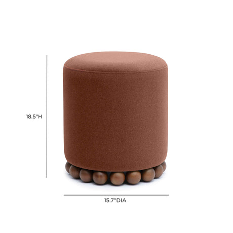 Dex Performance Vegan Mohair Ottoman by TOV Furniture at Eve Furniture