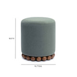 Dex Performance Vegan Mohair Ottoman by TOV Furniture at Eve Furniture