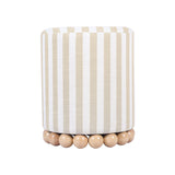 Dex Striped Linen Ottoman by TOV Furniture at Eve Furniture