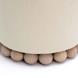 Dex Upcycled Fabric Ottoman by TOV Furniture at Eve Furniture