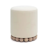 Dex Upcycled Fabric Ottoman by TOV Furniture at Eve Furniture