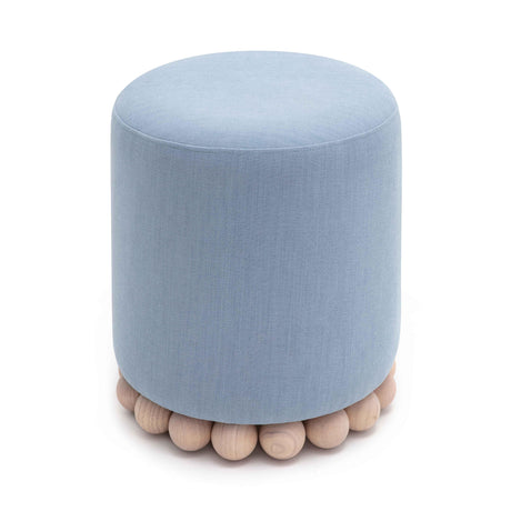 Dex Upcycled Fabric Ottoman by TOV Furniture at Eve Furniture