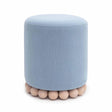 Dex Upcycled Fabric Ottoman by TOV Furniture at Eve Furniture