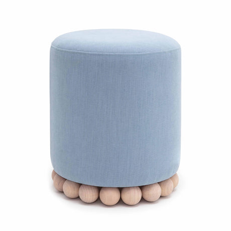 Dex Upcycled Fabric Ottoman by TOV Furniture at Eve Furniture