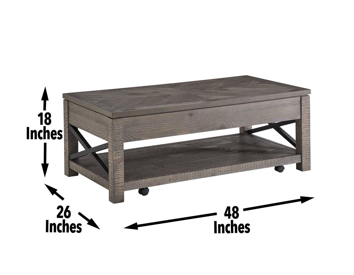 Dexter Castered Lift-Top Cocktail Table by Steve Silver at Eve Furniture