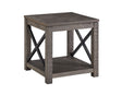 Dexter Driftwood Square End Table by Steve Silver at Eve Furniture