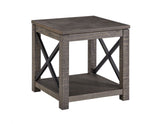 Dexter Driftwood Square End Table by Steve Silver at Eve Furniture