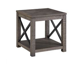 Dexter Driftwood Square End Table by Steve Silver at Eve Furniture
