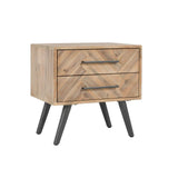 Dexter Multi Natural 2 Drawer Nightstand by Classic Home at Eve Furniture