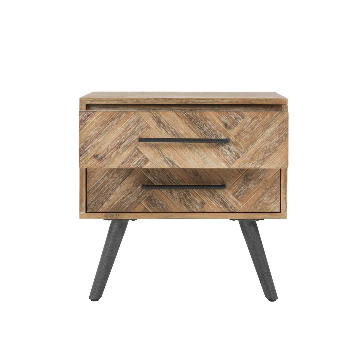 Dexter Multi Natural 2 Drawer Nightstand by Classic Home at Eve Furniture