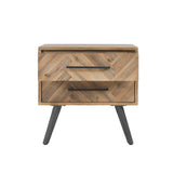 Dexter Multi Natural 2 Drawer Nightstand by Classic Home at Eve Furniture