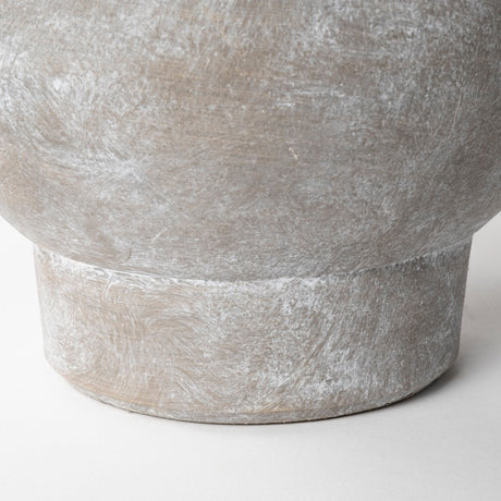 Deya Small Rustic Brown Ceramic Vase by Mercana at Eve Furniture