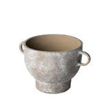 Deya Small Rustic Brown Ceramic Vase by Mercana at Eve Furniture