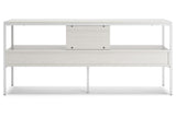 Deznee White 60" TV Stand by Ashley at Eve Furniture