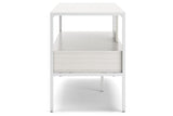 Deznee White 60" TV Stand by Ashley at Eve Furniture