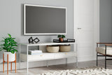 Deznee White 60" TV Stand by Ashley at Eve Furniture