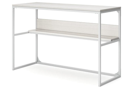 Deznee White Home Office Desk by Ashley at Eve Furniture