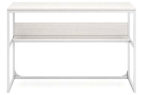 Deznee White Home Office Desk by Ashley at Eve Furniture