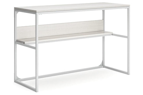 Deznee White Home Office Desk by Ashley at Eve Furniture