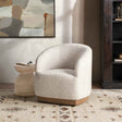 Diah Toasted Linen Swivel Accent Chair by Classic Home at Eve Furniture