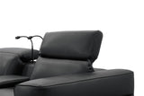 Diamante Black 5-Piece 3 Power Recliner Row by New Era Innovations at Eve Furniture
