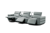 Diamante Grey 5-Piece 3 Power Recliner Row by New Era Innovations at Eve Furniture