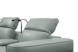 Diamante Grey 5-Piece 3 Power Recliner Row by New Era Innovations at Eve Furniture