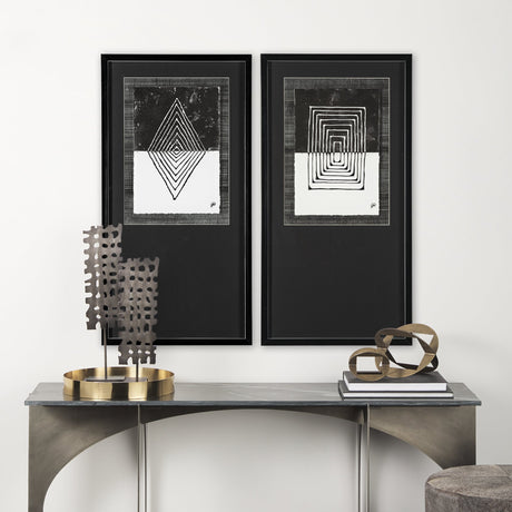 Diamond by Studio M a handmade Original Framed Artwork under Glass by Mercana at Eve Furniture