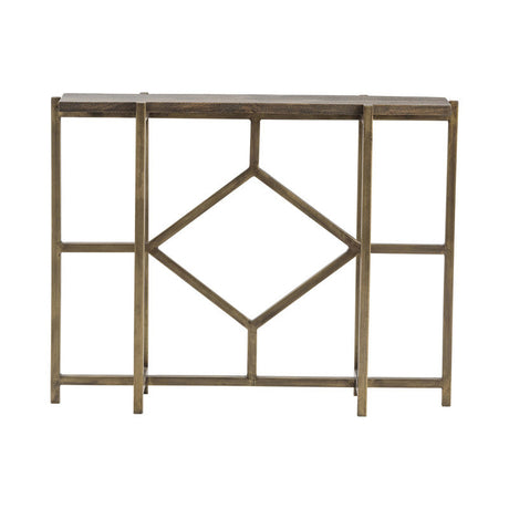 Diamond Gold/Brown Console Table by Crestview at Eve Furniture