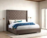 Diamond Mocha King Panel Bed by Happy Homes at Eve Furniture