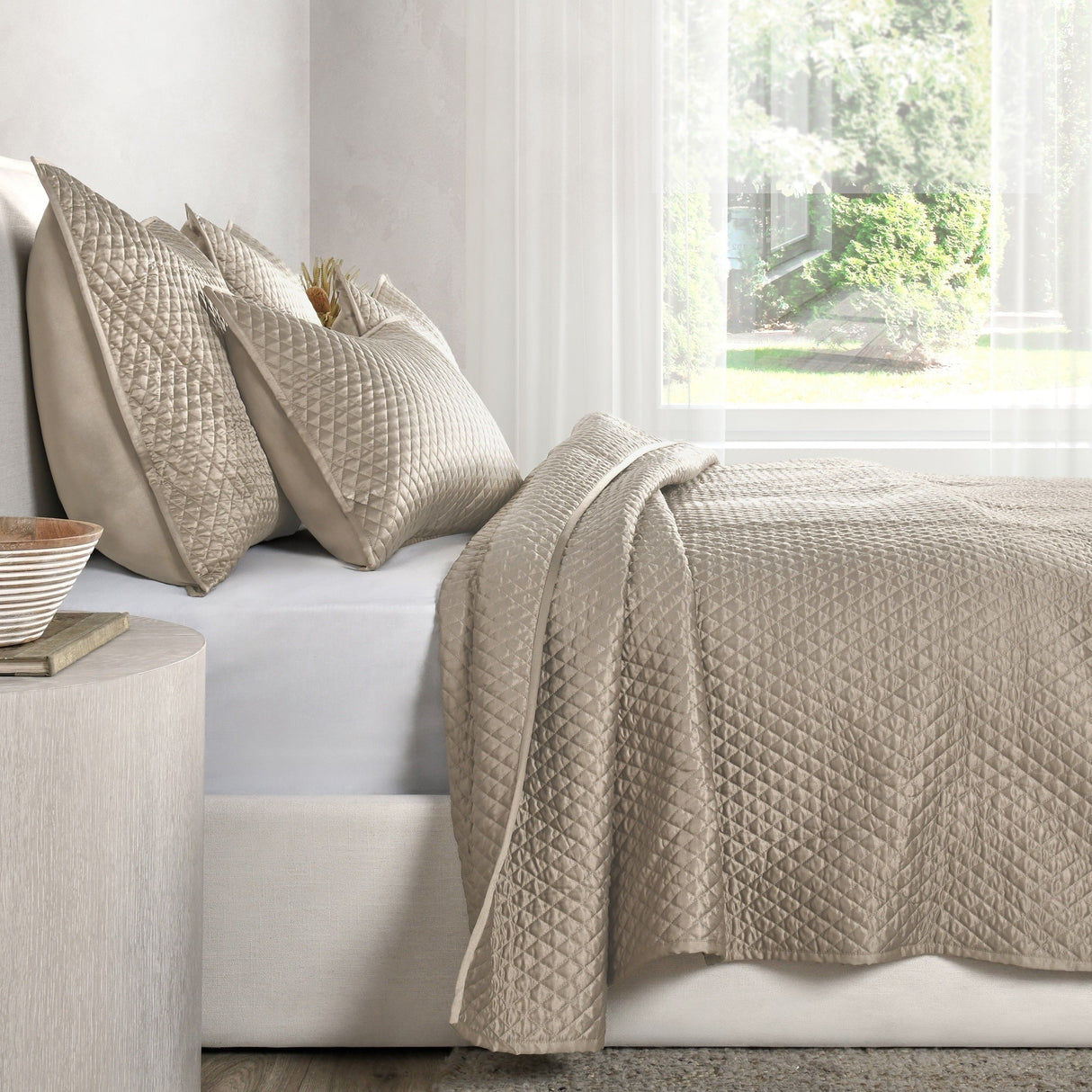 Diamond Pebble Quilt Collection by Classic Home at Eve Furniture