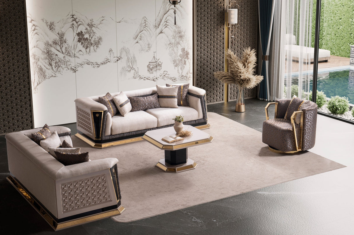 Diamond Premium Luxury Living Room Set