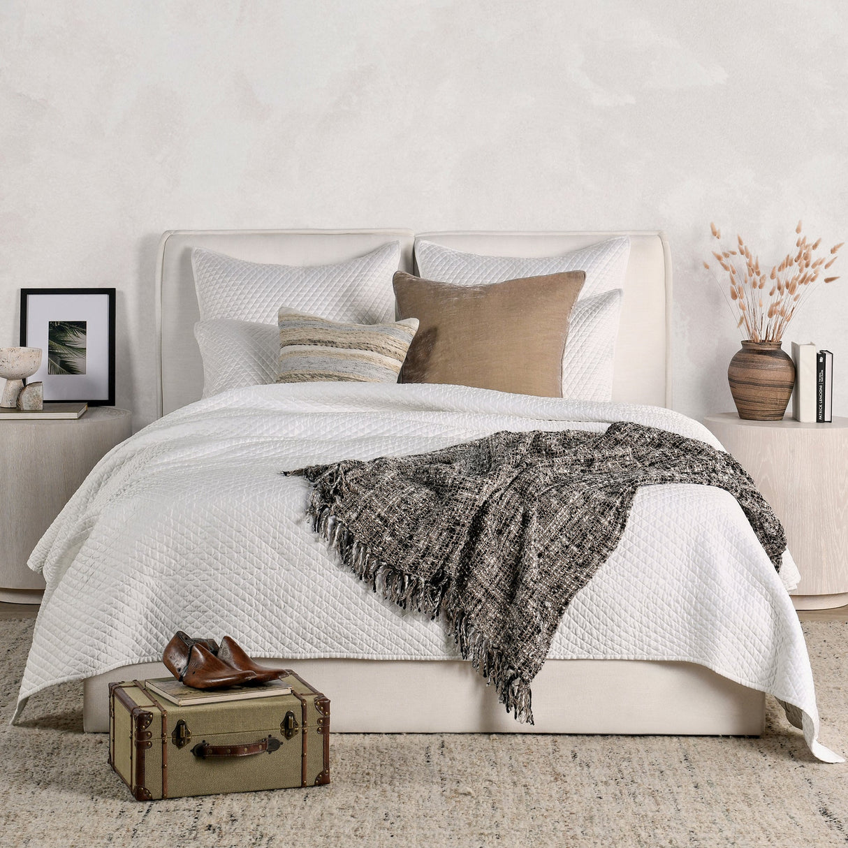 Diamond White Quilt Collection by Classic Home at Eve Furniture