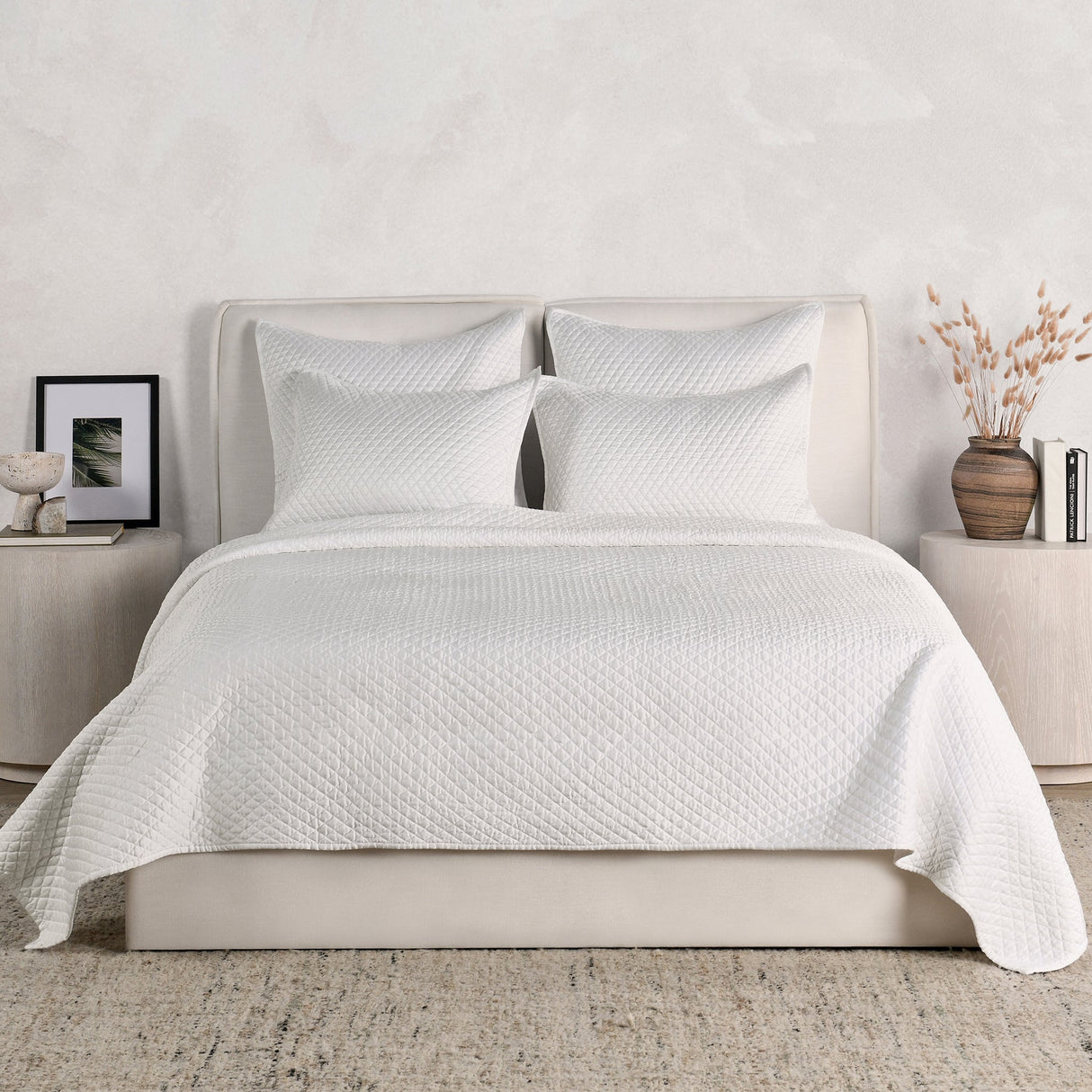 Diamond White Quilt Collection by Classic Home at Eve Furniture
